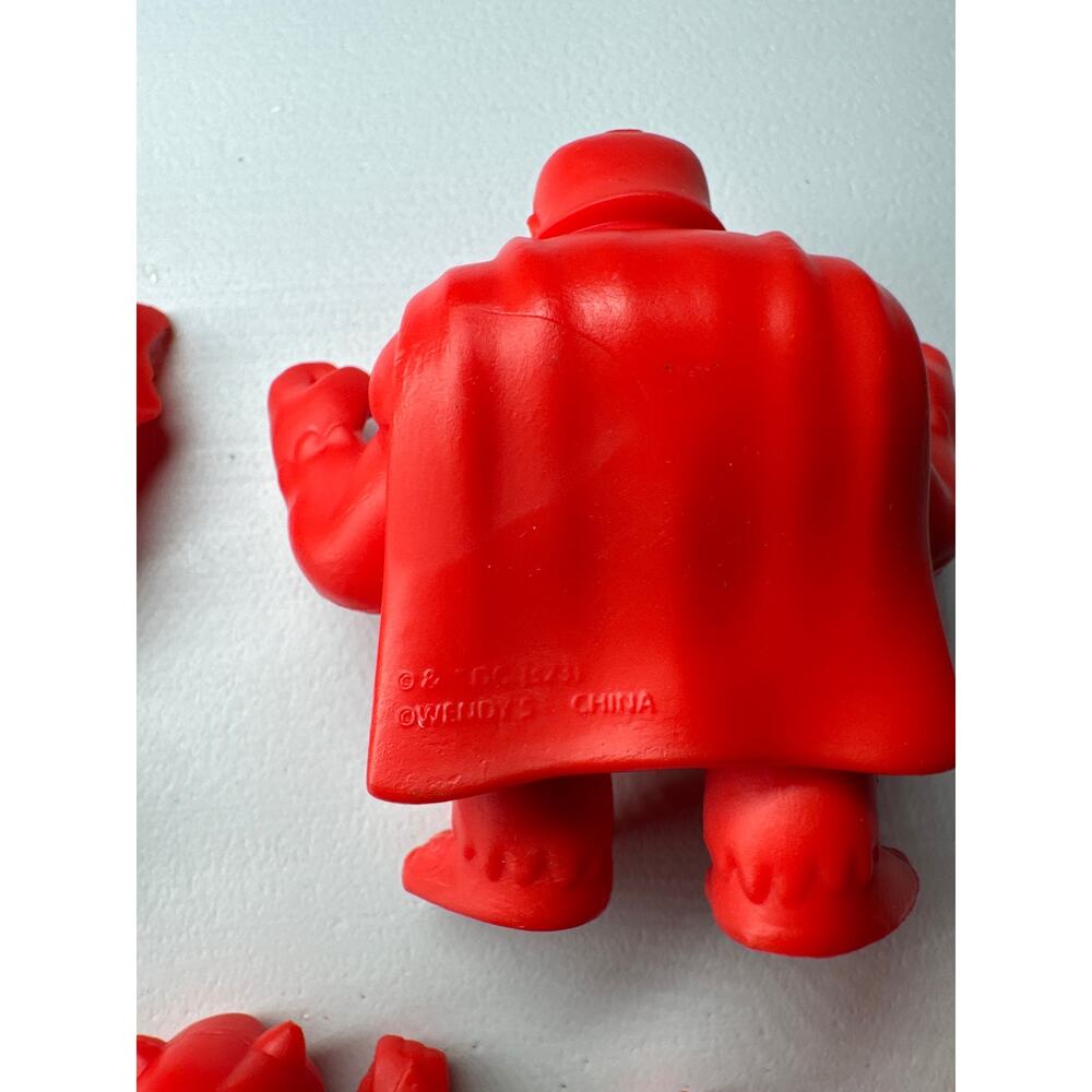 5 Wendy's Kids Meal Toys DC Super Heroes Mini Figures Red - Picture 4 of 8